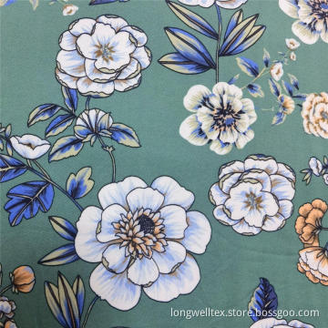 Spandex Jacquard Jersey Floral DTY Printed Knit Fabric
